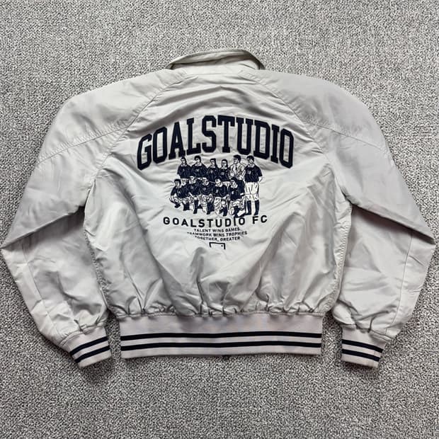 골스튜디오 fc 빅로고 바시티 자켓