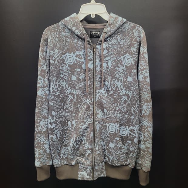 stussy 스투시 빈티지 후드집업 