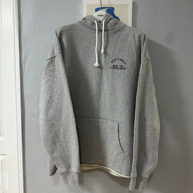 라스벳 크루넥 후드 그레이 Xl