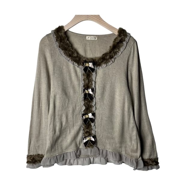 [AXES FEMME] 엑시즈팜 라떼갸루 퍼 니트