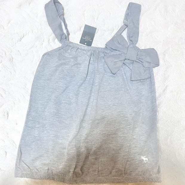 아베크롬비 빈티지 그레이 체크리본 나시 텍O 핀터레스트