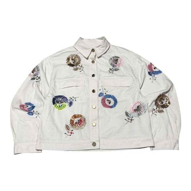 에센셜 앤트워프 자수패치 트랙자켓