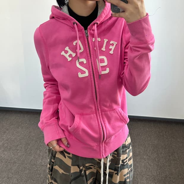 Abercrombie 아베크롬비 fitch92 핑크 후드집업