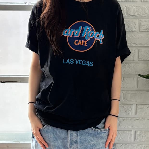 하드락 라스베가스 프린팅 반팔