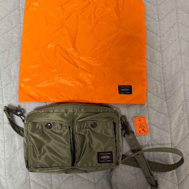 요시다 포터 숄더백 세이지 그린