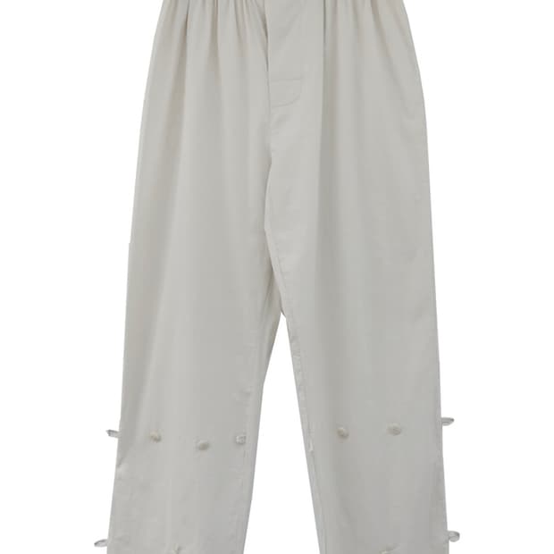 에옹쓰 Cotton Button pants Ivory 코튼 버튼 팬츠