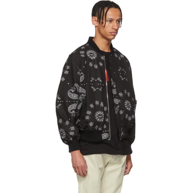 424 리버시블 페이즐리 봄버 S