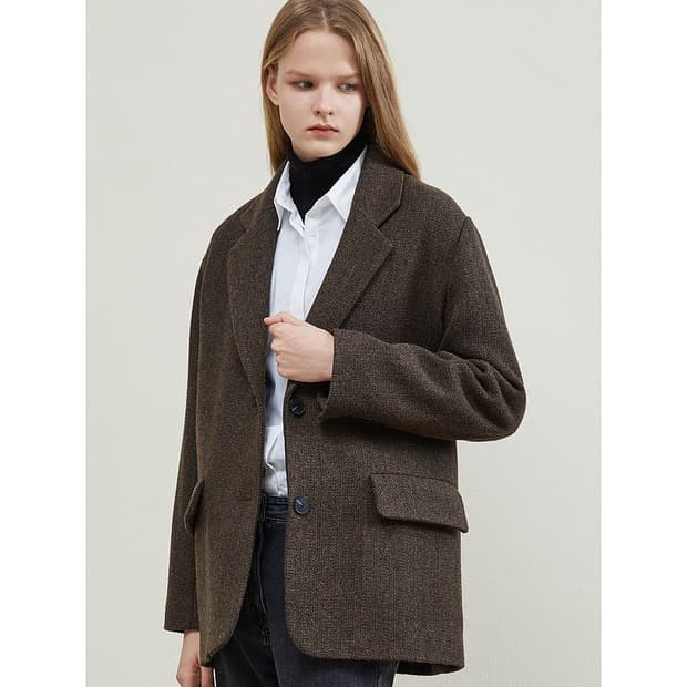 스튜디오 톰보이 헤링본 자켓