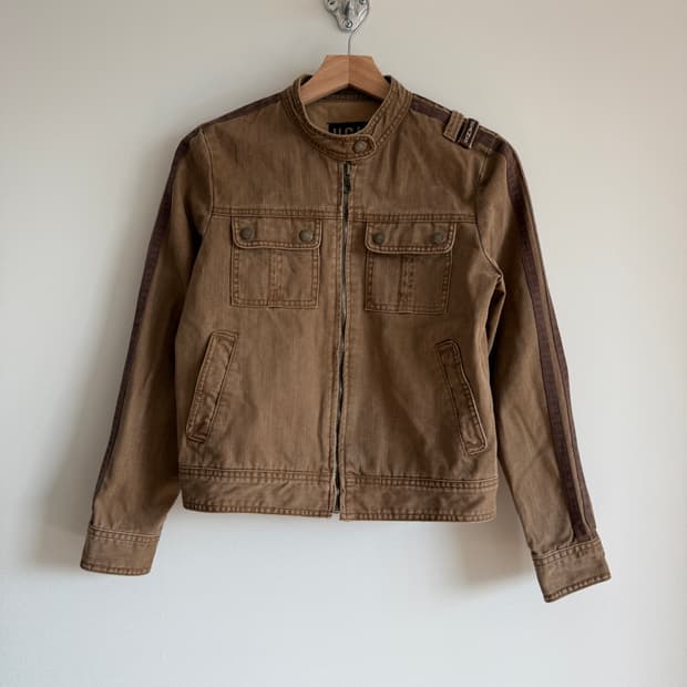 UGIZ 코튼 레이싱자켓