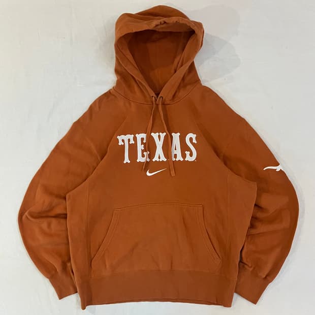 00s 나이키 센터 스우시 텍사스 백프린팅 후드티