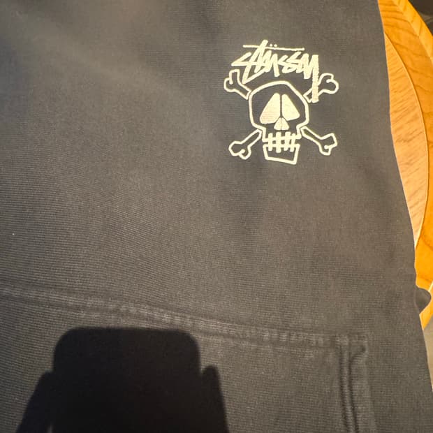 스투시 해골 후드티 L