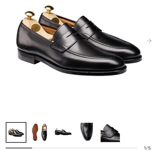 크로켓앤존스 시드니 블랙 로퍼 7E