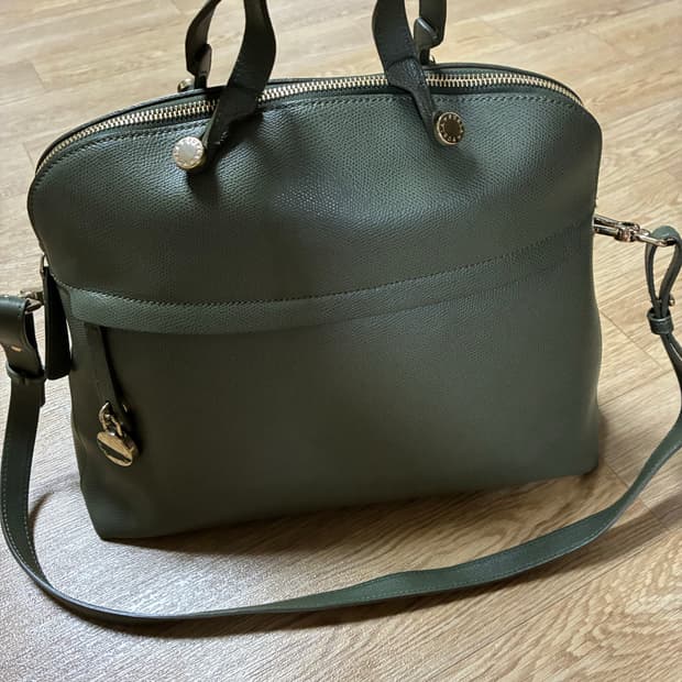 훌라 올리브색 토트백