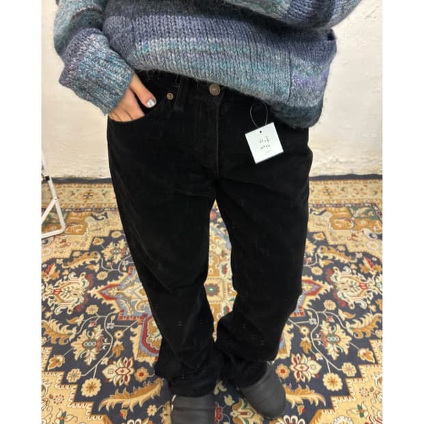 리바이스 코듀로이 블랙 팬츠
