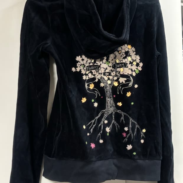 쥬시 블랙 벨벳 셋업