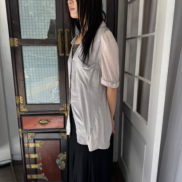 핼무트 랭 반팔 셔츠