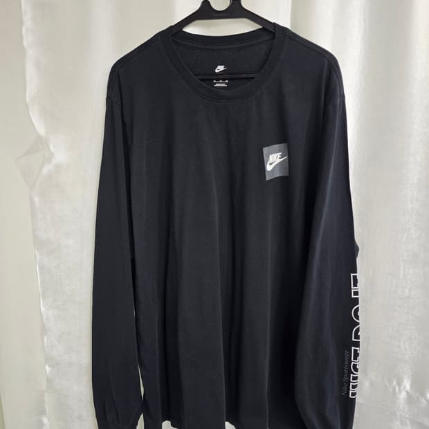 나이키 긴팔 티셔츠 블랙 4XL (2355)