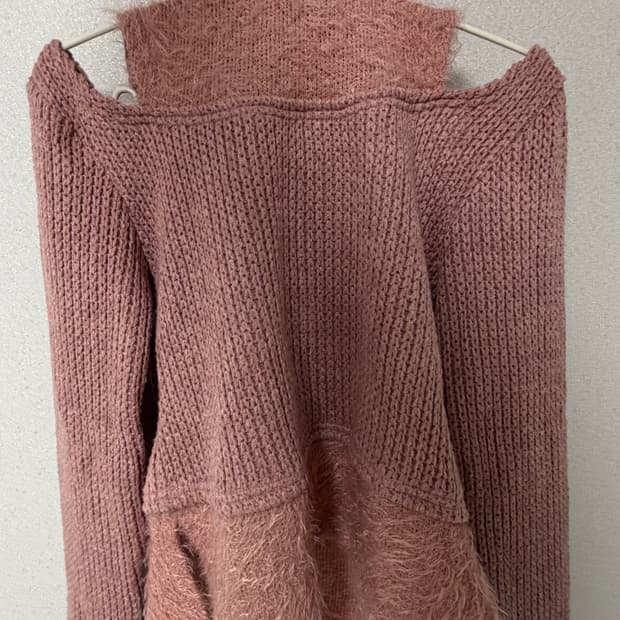 debby upper 핑크 니트 후드