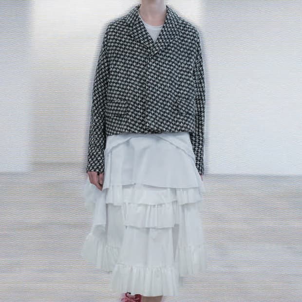 Pattern Printing Flare Jacket