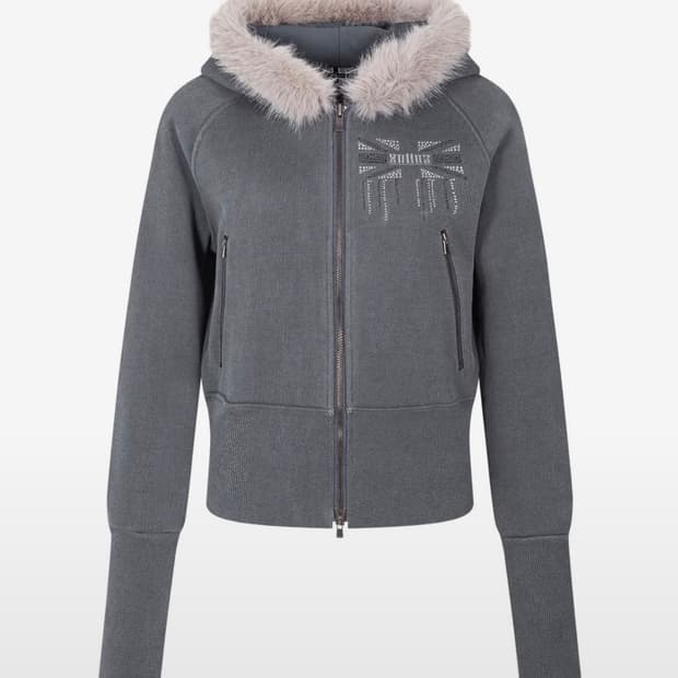 플리즈노팔로우 베키 퍼후드 차콜