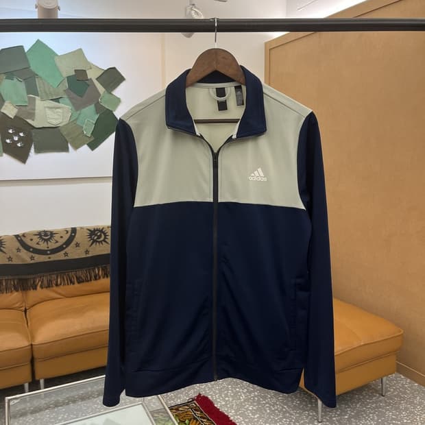 아디다스 삼선로고 배색 약기모 트랙탑 져지 집업 95 C05831