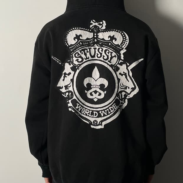 올드 스투시 크롬하츠 오마주 월드와이드 대거 후드집업 (on.518)  