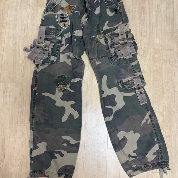 빈티지 카모 팬츠