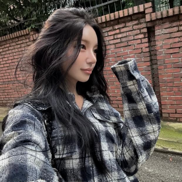 더오유 NATURAL VINTAGE CHECK SHIRTS (NAVY)