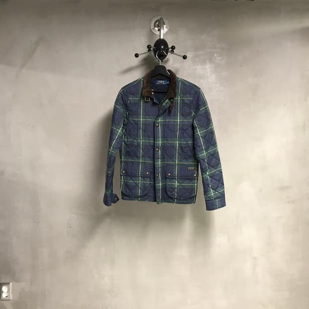 폴로 랄프로렌 타탄 퀄팅 자켓 XS(W)