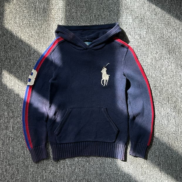 폴로 랄프로렌 빅포니 네이비 후드니트 