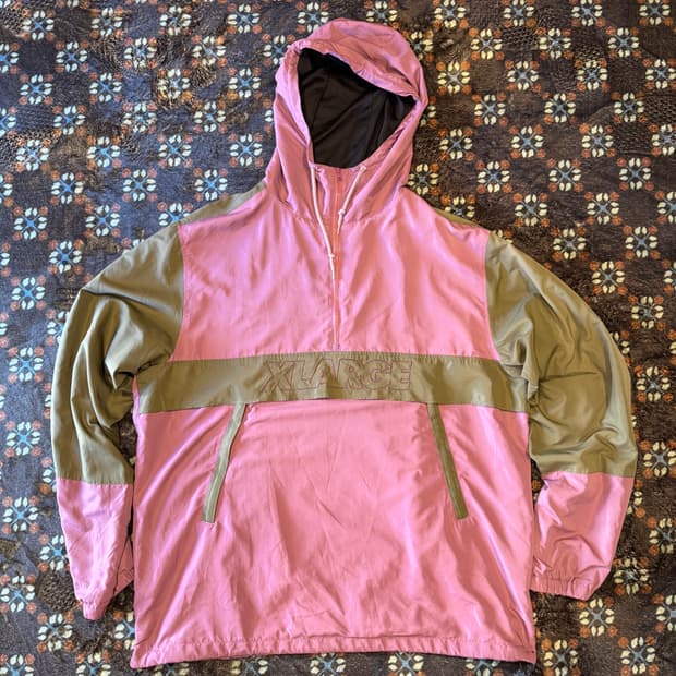 XLARGE 로고 아노락 후드 자켓