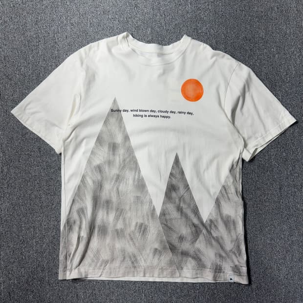and wander 티셔츠 화이트 ( 105/OLD-7612 )
