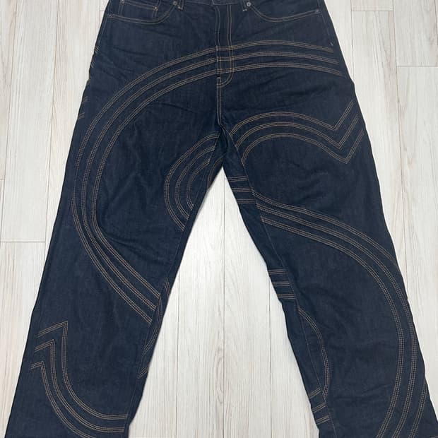 슈프림 S로고 리지드 배기진 32