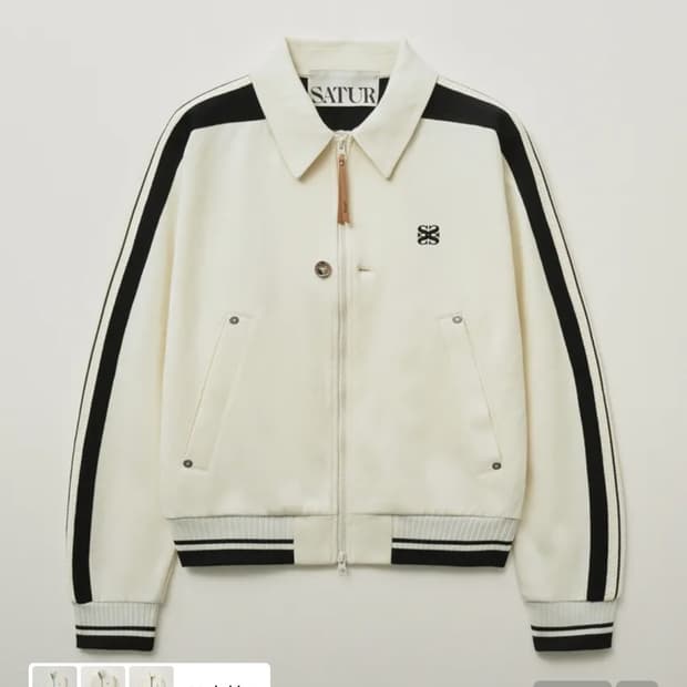 세터 로턴 트랙 집업 자켓 아트 블랙