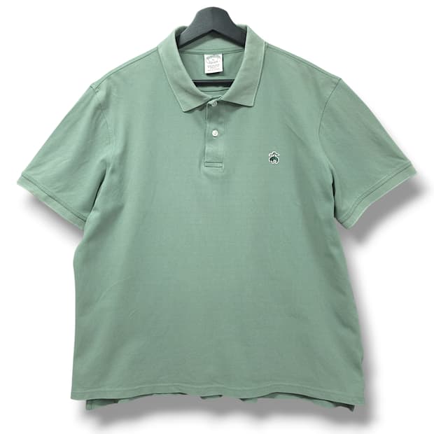 [XL] 브룩스브라더스 그린 수피마코튼 PK 반팔 카라티셔츠