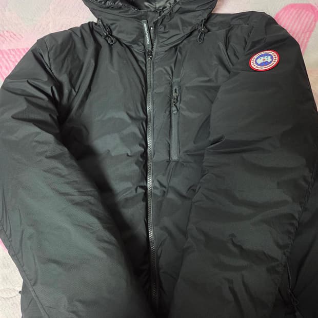 L (새상품) 25FW 캐나다구스 롯지 후디 블랙