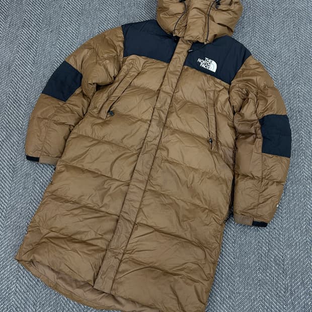 노스페이스 롱패딩 브라운