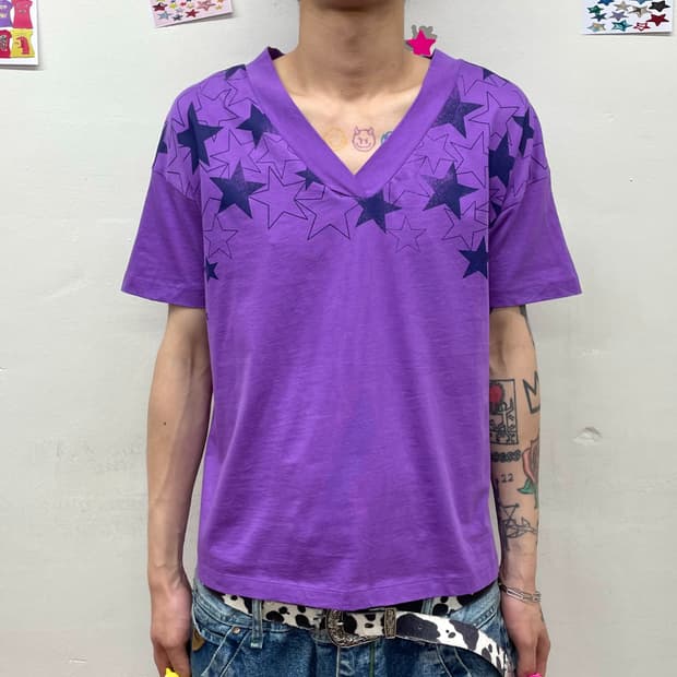 Multi-star Purple T-shirt