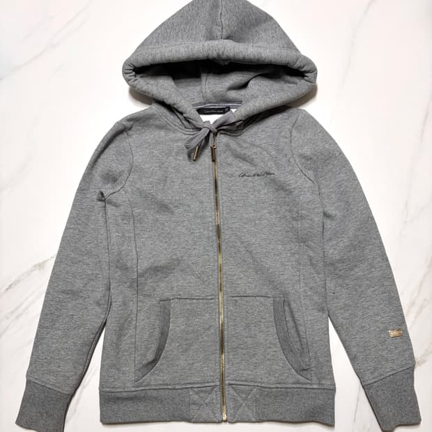 캘빈클라인 기모 후드집업