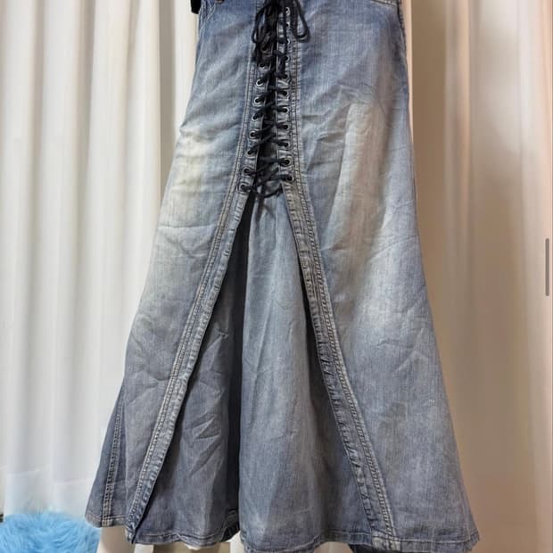 Vtg 아일릿데님롱스커트