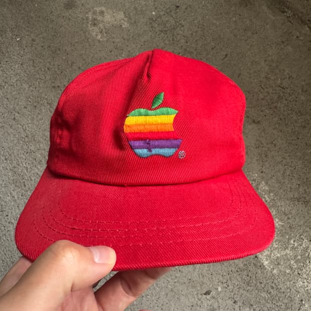 APPLE 애플 빈티지 캡 80s USA