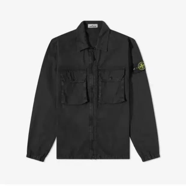 [XXL]스톤아일랜드 21FW올드이펙트 113WN 오버셔츠 블랙