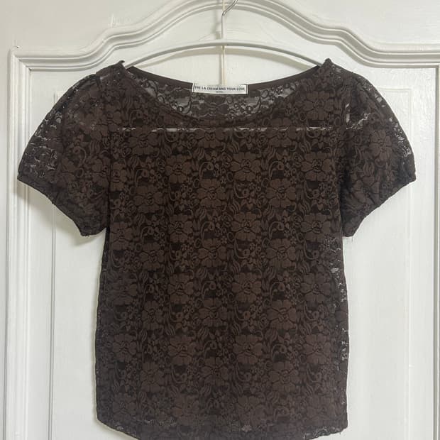 lace puff T-shirt