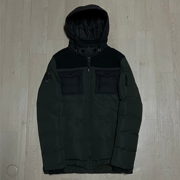 노이즈 디비전 와펜 후드 패딩 점퍼 [딥 카키] M/95