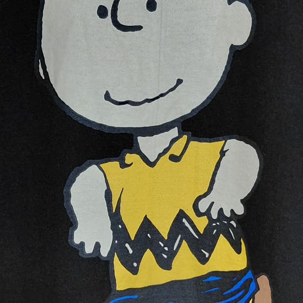 [FREE] PEANUTS 정품 찰리 브라운 자수/프린팅 반소매 원피스