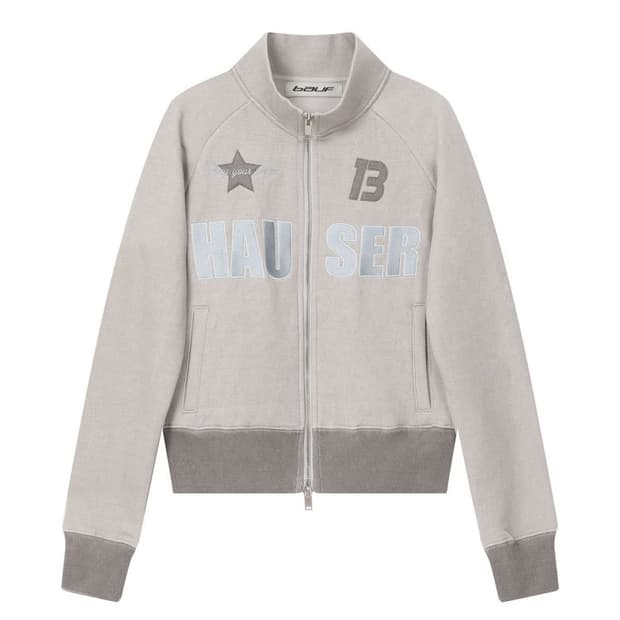 바우프 크롭 집업 자켓