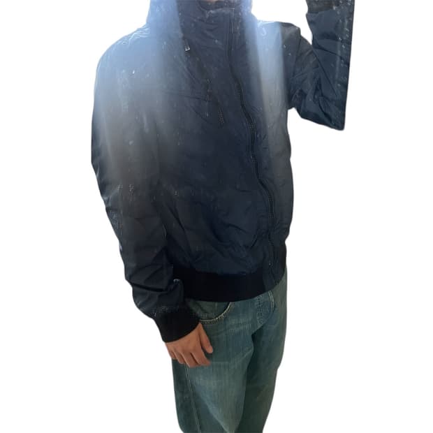 TBJ 빈티지 절개라인 네이비 바람막이 자켓