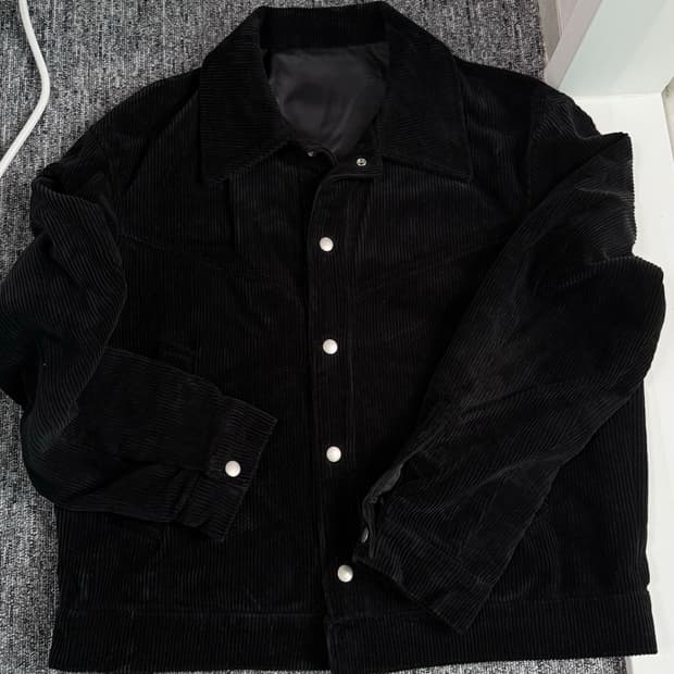 아워스코프 코듀로이 자켓 블랙 1사이즈