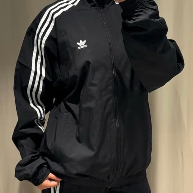 아디다스 락업 트랙탑 핀터 져지 삼선 블랙 파이어버드 빈티지 y2k 