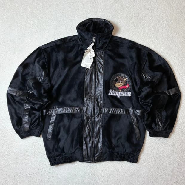 SIMPSON 00's 재팬 단모 블루종 자켓 PN6446